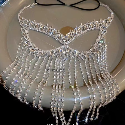 Diamond Tassel Face Jewelry 