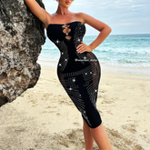 Elegant Black Bodycon Dress 
