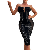 Elegant Black Bodycon Dress 