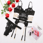 Exquisite Floral Lace Lingerie Set 
