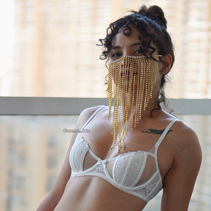 Tassel Face Chain Veil 