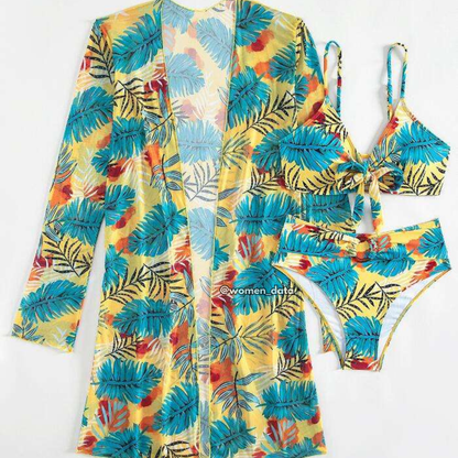 Floral 3-Piece Beachwear Set 