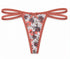 Floral Lace Double Strap Thong Panty 