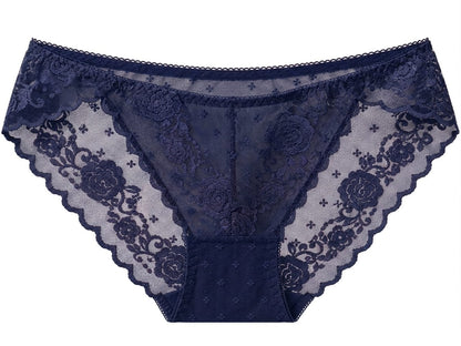 Floral Lace Panty for Women | Sheer Lace Briefs 