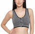 Front Zip Sports Wireless Bra | Cotton Lightly Padded 