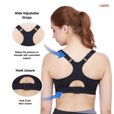 Blue High Support Racer back Sports