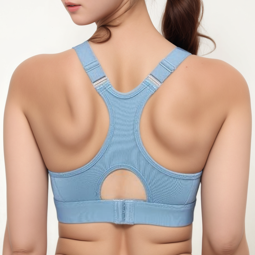 Blue High Support Racer back Sports