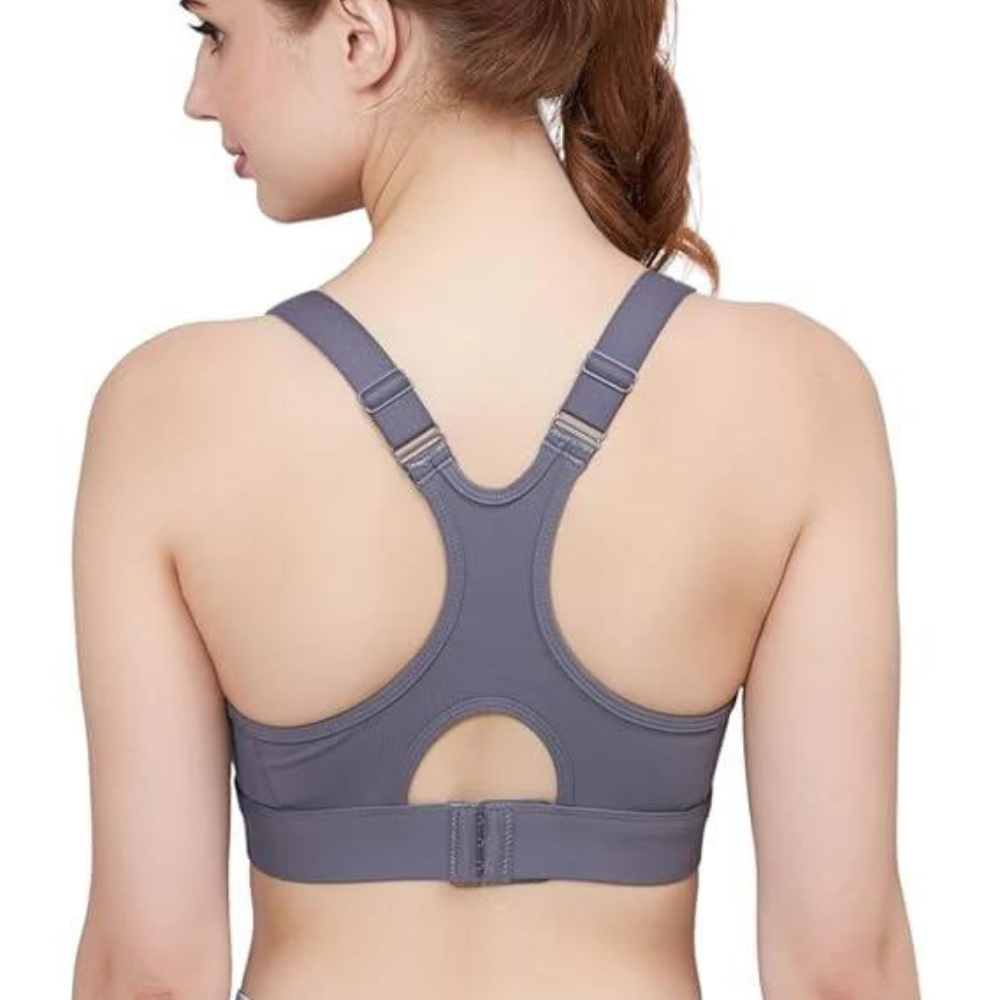 Grey High Support Racer back Sports