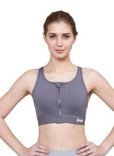 Front Zip High Support Racer back Sports Bra