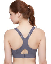 Front Zip High Support Racer back Sports Bra