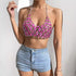 Gemstone Chain Triangle Crop Top 