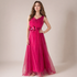 Graceful Tulle Layered Ball Gown for Wedding & Party Wear Pink Free Size Attach Sleeves 