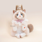 Kawaii Cat Plush Backpack with Meow Sound 