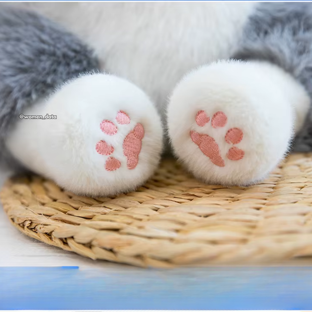 Kawaii Cat Plush Backpack with Meow Sound 