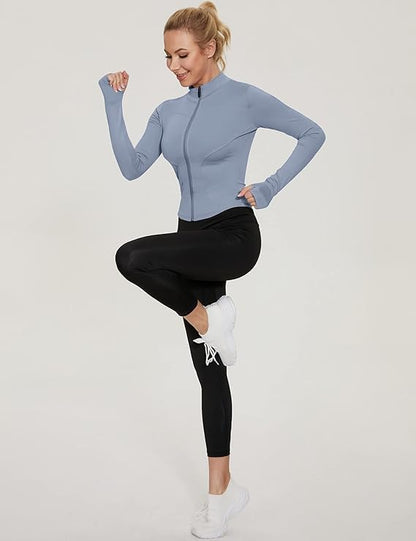 Workout Jacket with Thumb Holes 