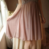 Lace Halter Babydoll Nightdress 