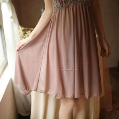 Lace Halter Babydoll Nightdress 