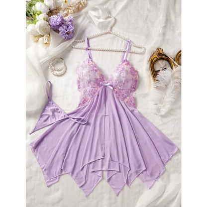 Lace Babydoll Lingerie Set