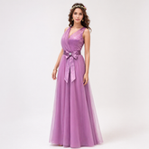 Layered Net and tulle base women gown Dress 