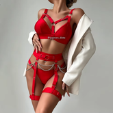 Bold Strappy Chain Lingerie Set for Women 