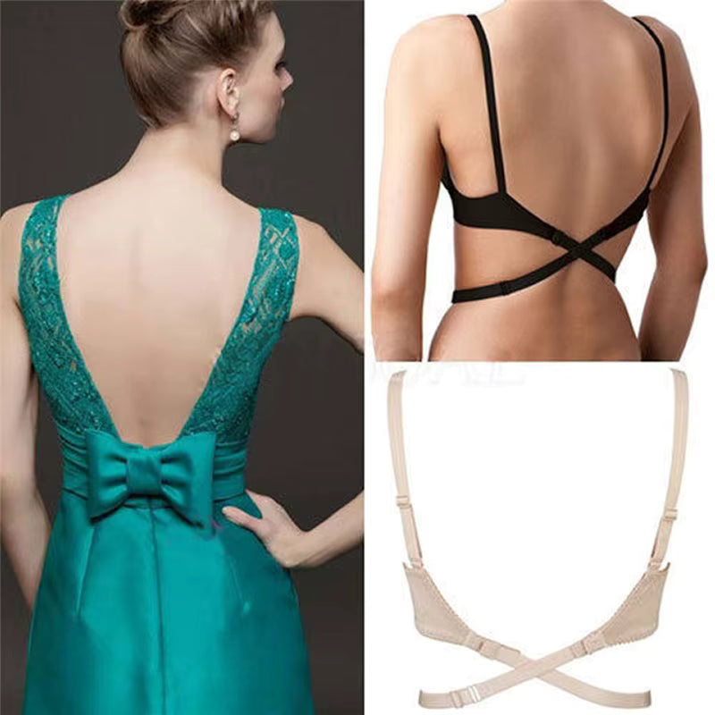 Low Back Bra Strap Converter Set for Women | 3-Piece Bra Extender Kit