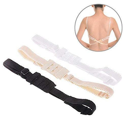 Low Back Bra Strap Converter Set for Women | 3-Piece Bra Extender Kit