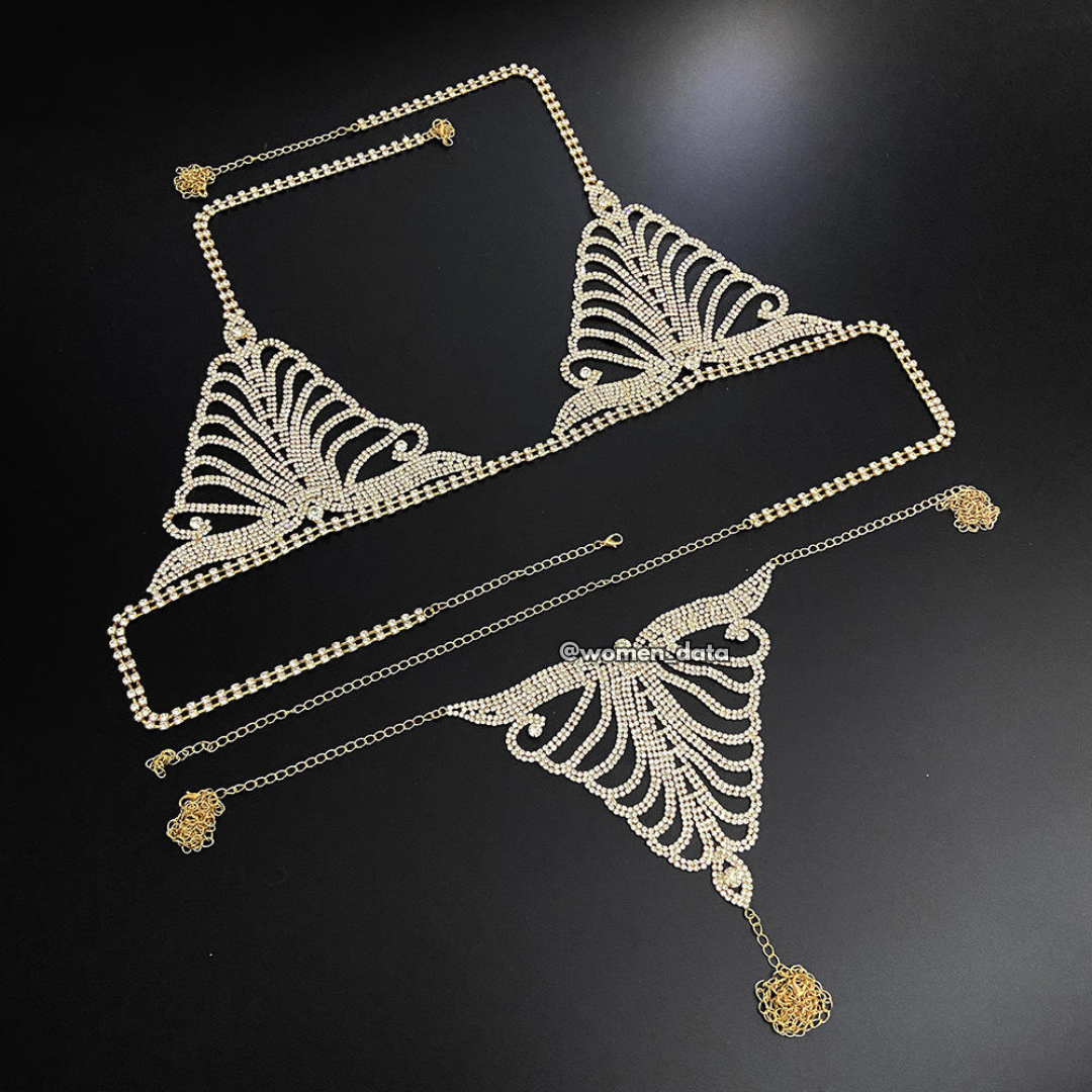 Luxury Crystal Rhinestone Bikini Set 