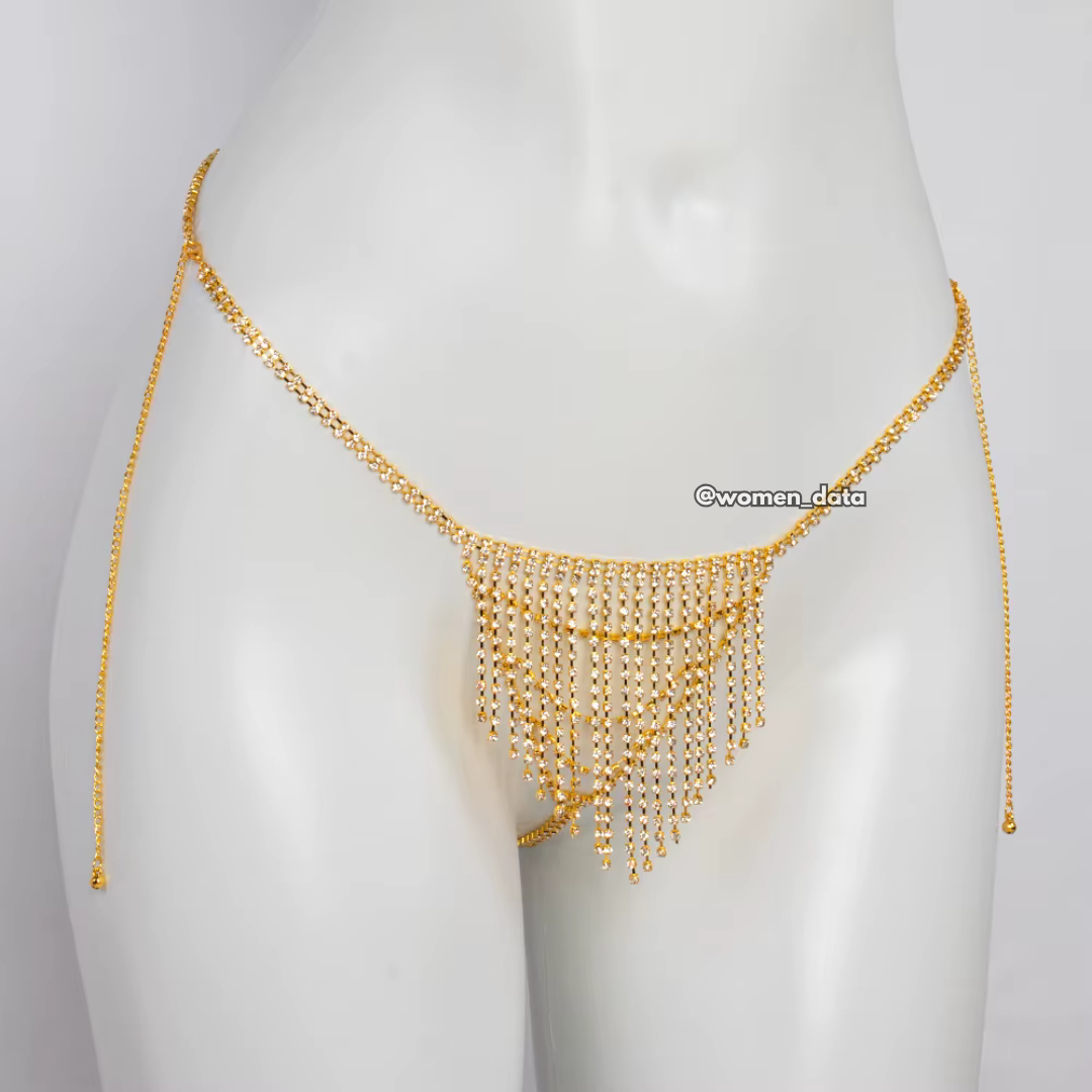 Luxury Rhinestone Two-Piece Body Chain Set 