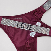 Luxury Rhinestone Strap Thong Panty 