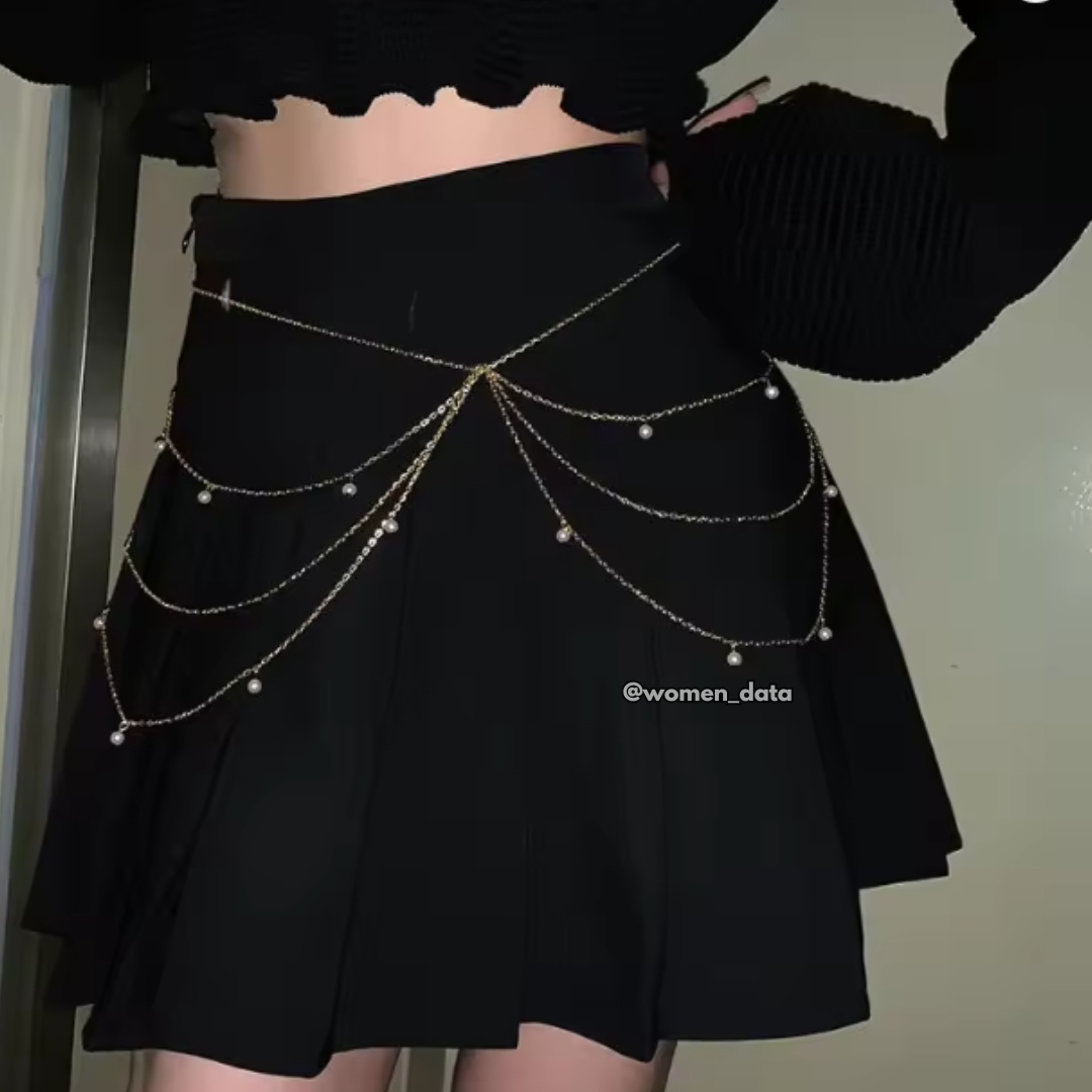 Multi-Layer Pearl Waist Chain Body Jewelry 