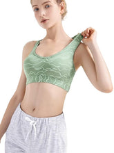 Wide Straps Chest Padded Sports Tank Top 