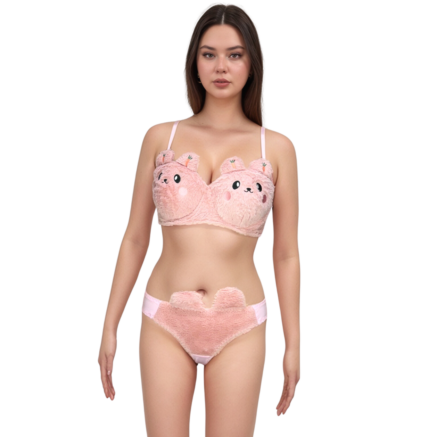 Cute Cartoon Bra Panty Set