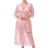 New Arrival See Through Short Sleeve Sleepwear Black Free Size Nylon 