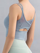 Seamless Lace Shockproof Push-Up Sports Bra 