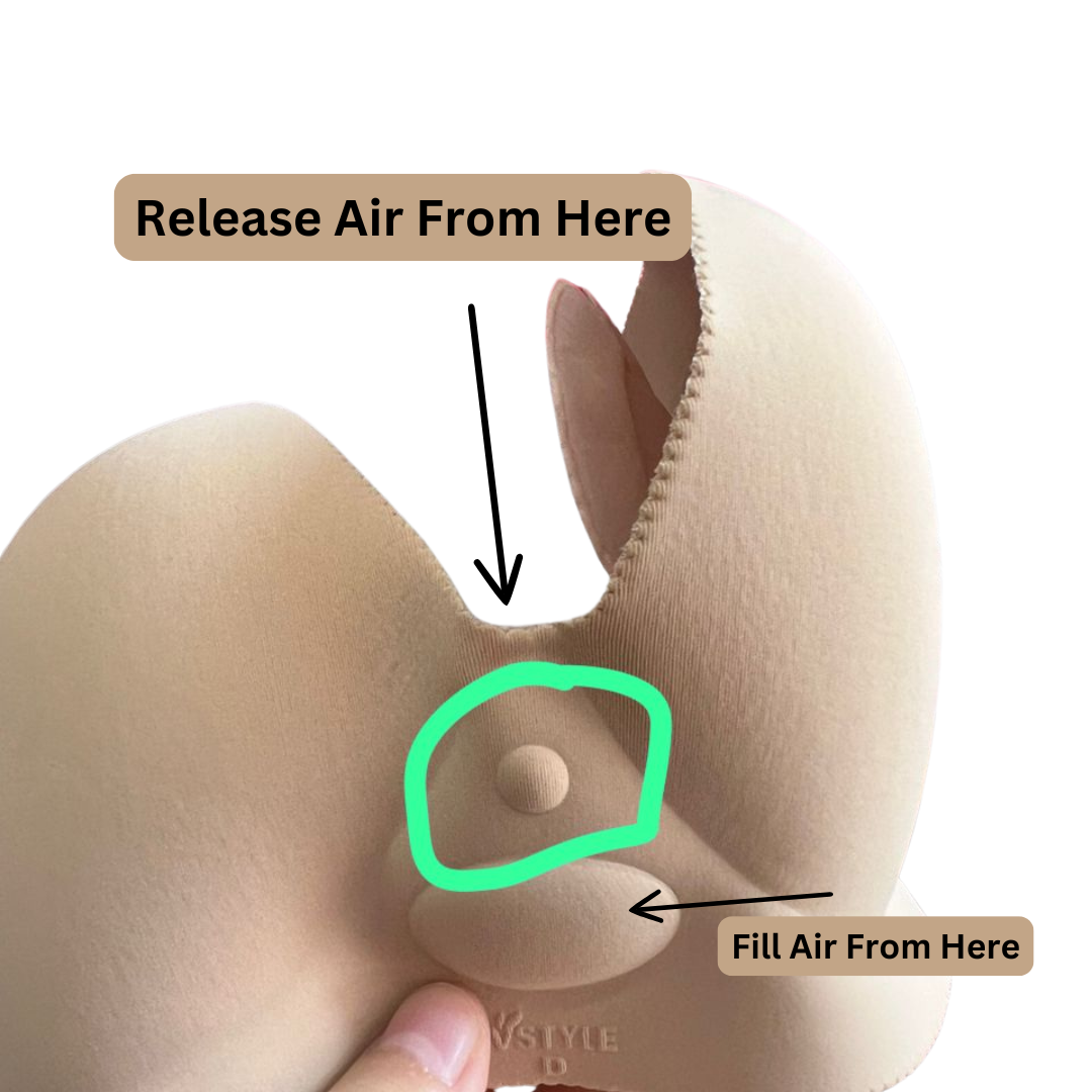 Sexy Women Inflatable Air Push Up Bra- Breast Enhancer Inserts for Perfect Lift