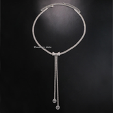 Rhinestone Bow Waist Chain 