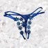 Royal Floral Embroidered Pearl String Panty 