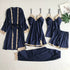 Women Satin Lace Nightwear Set – 5 Piece 