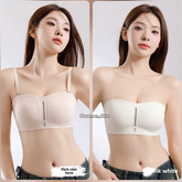 Seamless Invisible Bra with Detachable Transparent Straps 