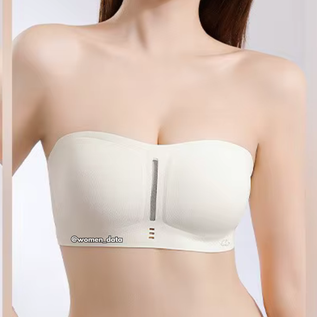 Seamless Invisible Bra with Detachable Transparent Straps 