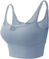 Seamless Lace Shockproof Push-Up Sports Bra 