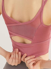Seamless Lace Shockproof Push-Up Sports Bra 