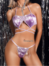 Sexy Satin Lingerie Set – Purple