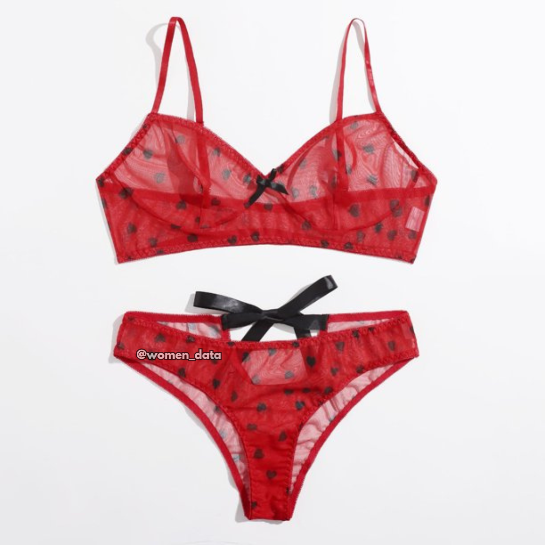 Mesh Bra &amp; Panty Set  