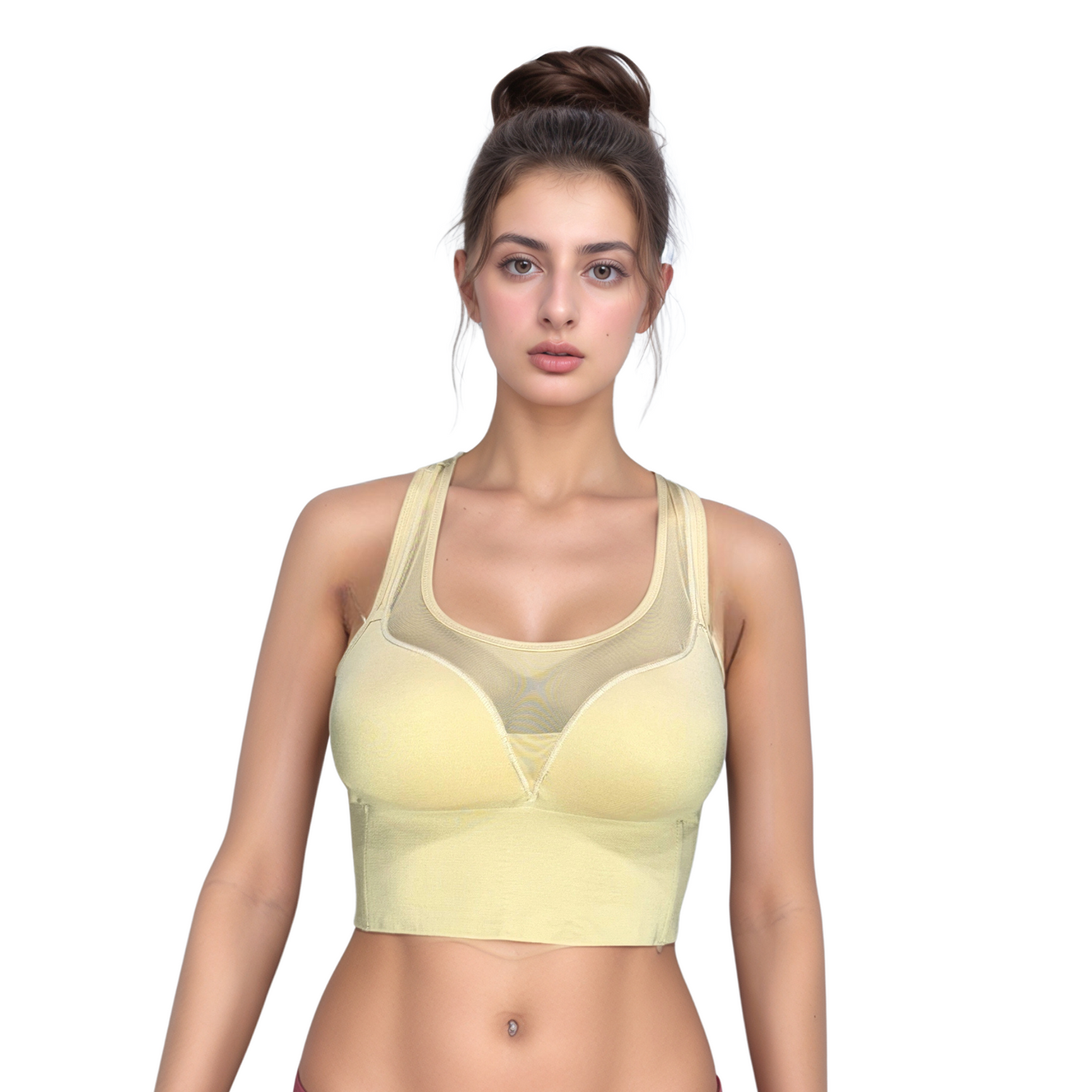 High Quality Workout Fitness Wear Sexy Mesh Sports Bra | Women Data