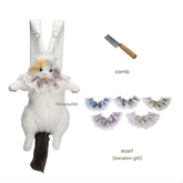 Kawaii Cat Plush Backpack with Accessories 