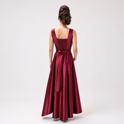 Timeless Beauty Full-Length A-Line Wedding &amp; Party Gown 