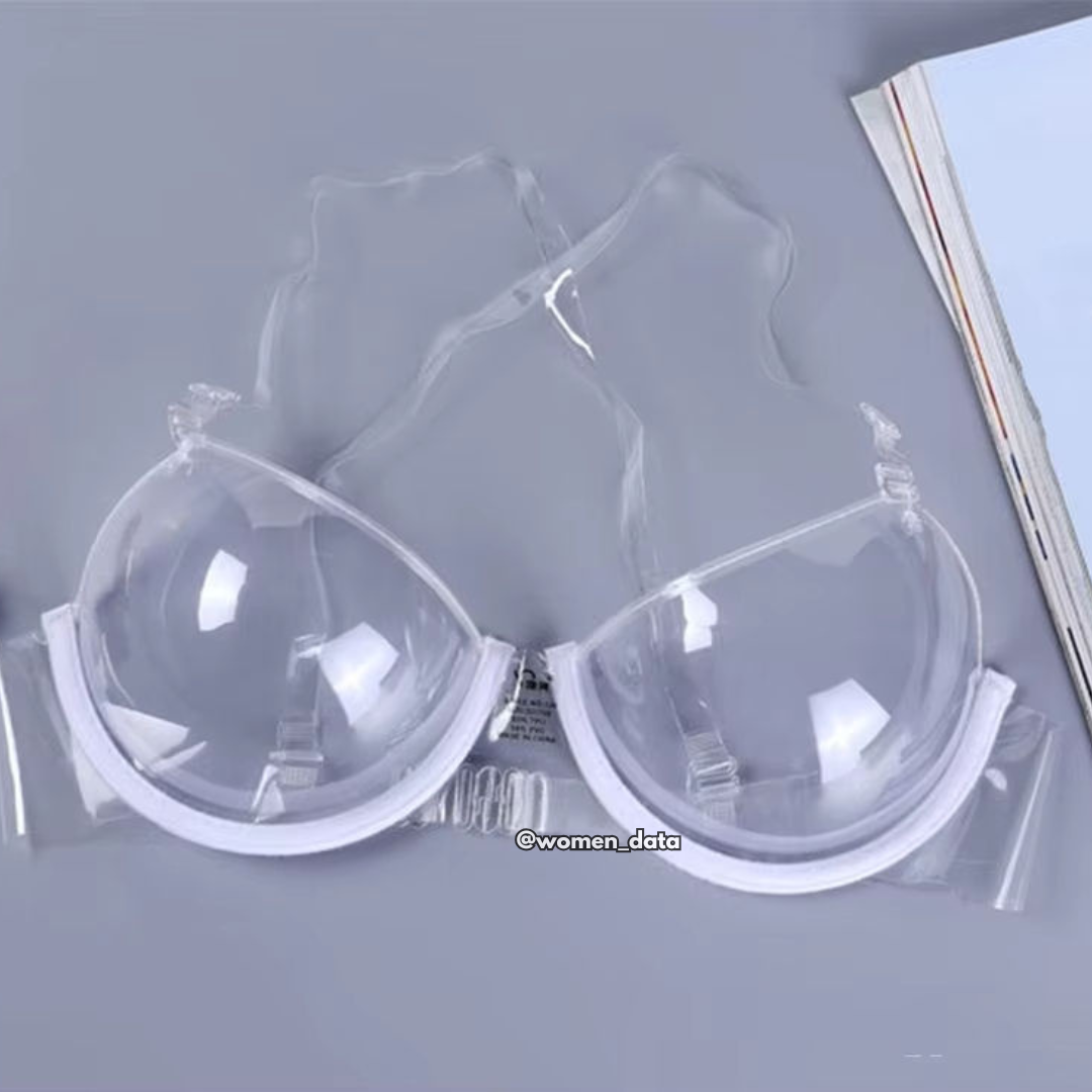 Transparent Push Up Invisible Bra with Clear Straps