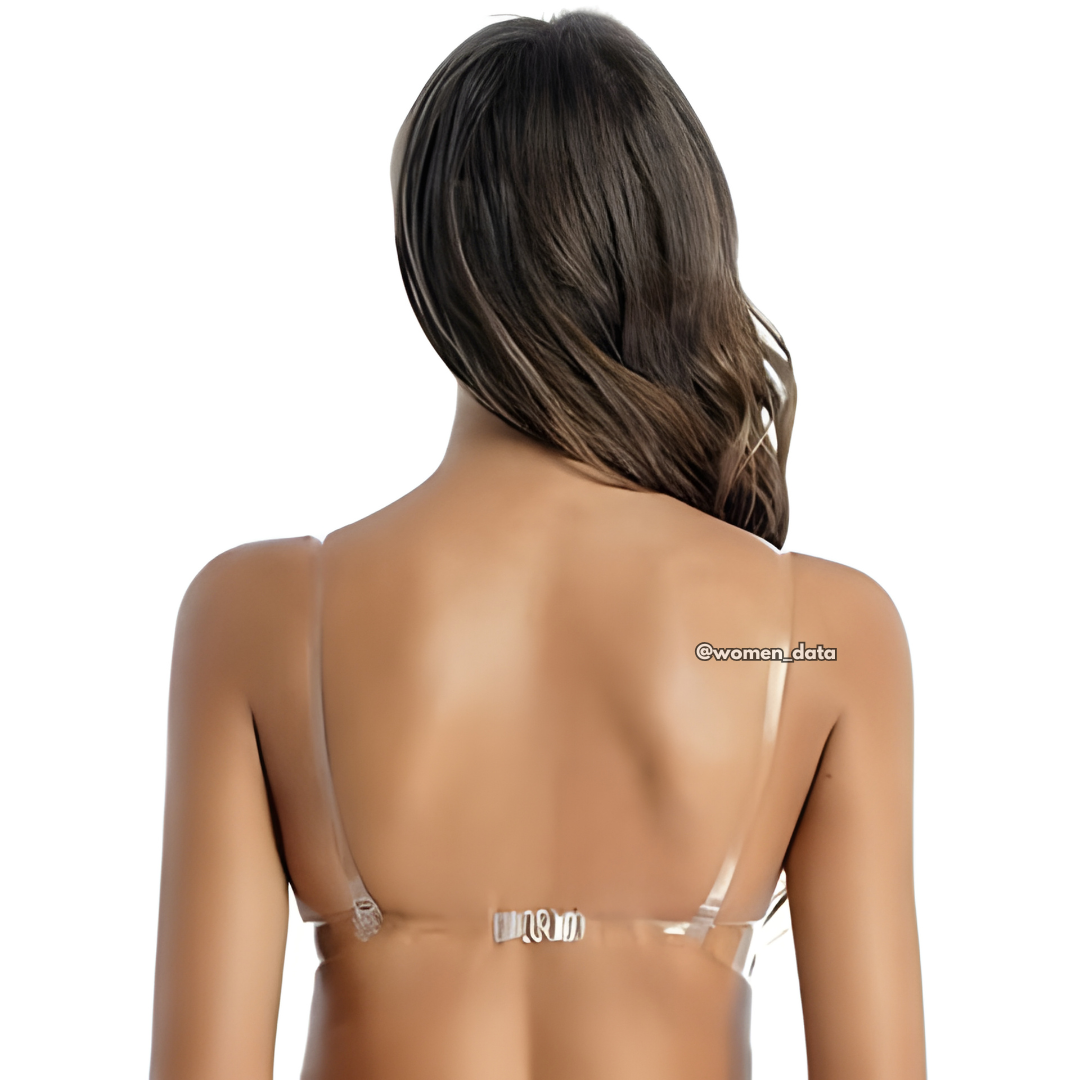 Transparent Push Up Invisible Bra with Clear Straps – Reusable Backles –  women data