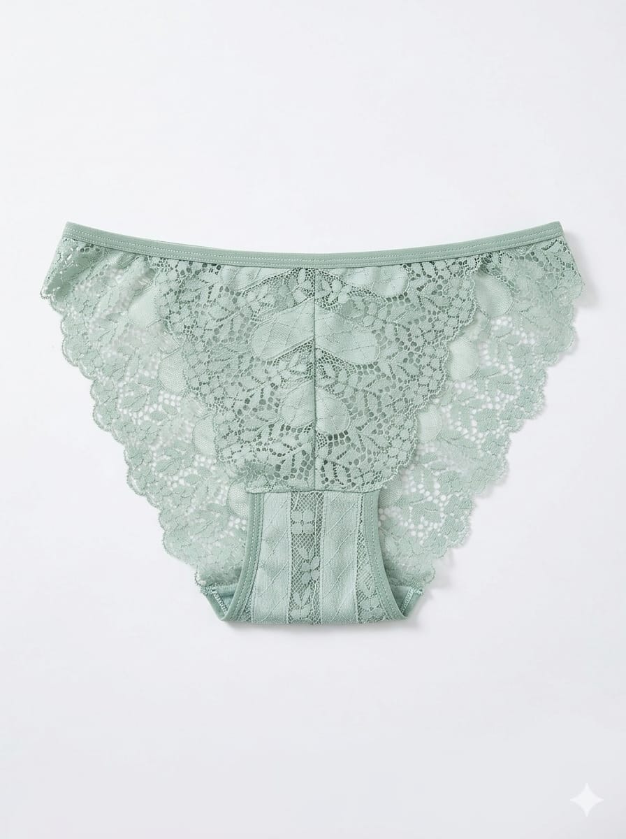 Unique Print Design Lace Panty 